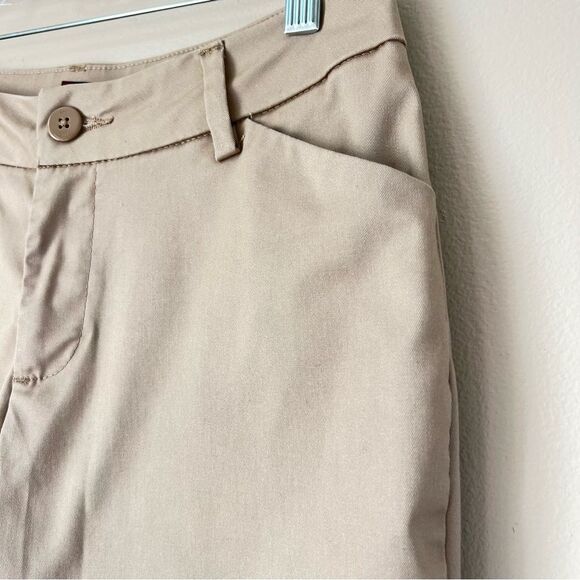 Lee Wrinkle Free Classic Fit Tan Straight Leg Chino Career Casual Pants Size 4P - Picture 4 of 11